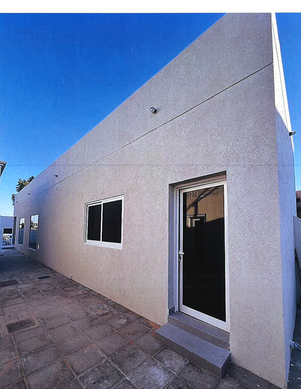 Villa annex exterior and courtyard